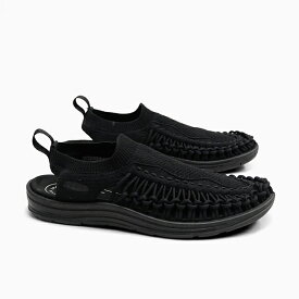 KEEN キーン ユニーク UNEEK EVO BLACK 1021484 1021486 メンズ レディース サンダル スニーカー ニット 野外フェス アウトドア キャンプ オールブラック 黒 プレゼント