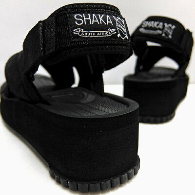 シャカサンダル厚底レディースフィエスタプラットフォームSHAKAFIESTAPLATFORMBLACKブラック黒グレースポーツサンダルコンフォートサンダルアウトドア野外フェス