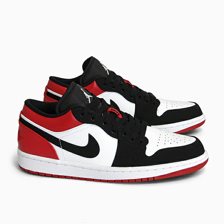 楽天市場 Nike Air Jordan 1 Low Black Toe ナイキ エア ジョーダン 1 ローカット 116 White Black Gymred Men S メンズ スニーカー 白黒赤 つま黒 エアジョーダン セレクトショップ Jackpot Store