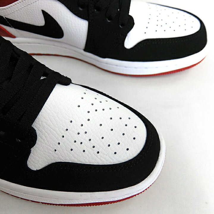 楽天市場 Nike Air Jordan 1 Low Black Toe ナイキ エア ジョーダン 1 ローカット 116 White Black Gymred Men S メンズ スニーカー 白黒赤 つま黒 エアジョーダン セレクトショップ Jackpot Store