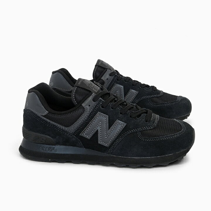 楽天市場 ニューバランス 574 New Balance Ml574 Allblack メンズ レディース スニーカー Ml574ete オールブラック モノトーン スエード ランニングシューズ M574 プレゼント セレクトショップ Jackpot Store