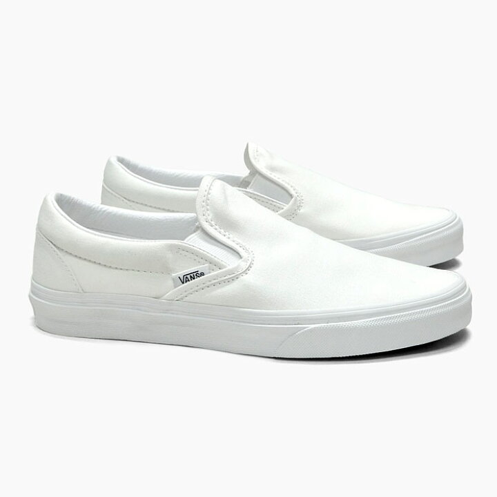 楽天市場 バンズ スリッポン Vn000eyew00 Vans Classic Slip On オールホワイト ヴァンズ スニーカー レディース キャンバス クラシック スリッポン 白 Us企画 セレクトショップ Jackpot Store