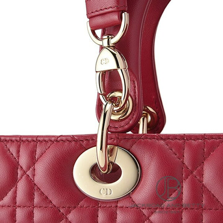 楽天市場】ディオール DIOR レディ ディオール バッグ ラージ レッド