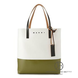 マルニ MARNI カラーブロック ショッピング バッグ リリーホワイト 白 SHMP0081A0P5769ZO745 新品 バッグ/財布/小物