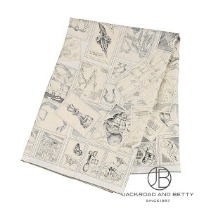 エルメス HERMES カレ90 フォーブルの切手愛好家 ブラン H004205S 06 新品 バッグ/財布/小物