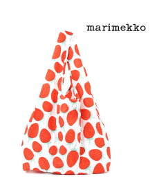 【4/24 20時からポイント10倍】マリメッコ marimekko マンシッカ イチゴ柄 エコバック スマートバッグ ショッピングバッグ トートバッグ SMARTBAG MANSIKKA・52213649698-0062101(メール便可能商品)[M便 4/5](レディース)