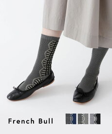 【マラソン期間中ポイント10倍】【2026年春夏新作】フレンチブル French Bull 靴下 レディース ソックス くつした くつ下 長め 綿糸 かわいい チェック・11-23271-1852601(メール便可)[M便 4/5](レディース)