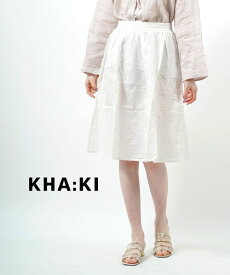 【6/15限定10%クーポン&ポイント10倍】ケレン Kelen コットン バティック柄刺繍 フレアスカート Gee Javatik・LKL14SSK4-1571401(レディース)