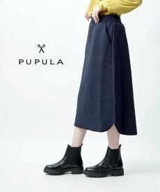 ププラ PUPULA Aライン キルティング スカート・316070-0142102(レディース)