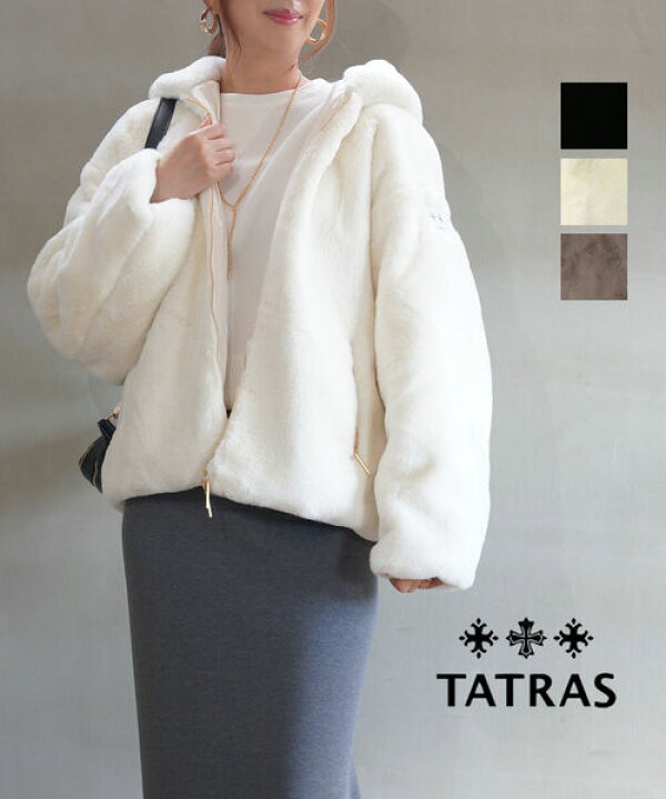 楽天市場】タトラス TATRAS ブルゾン ファーブルゾン ユモア パーカー  