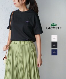 【4/27 9:59までポイント10倍】【2024年春夏新作】ラコステ LACOSTE Tシャツ カットソー 半袖 トップス 定番 クルーネック シンプル コットン 綿 ユニセックス カジュアル おしゃれ・TH5582-0242401(メール便可能商品)[M便 5/5](メンズ)(レディース)