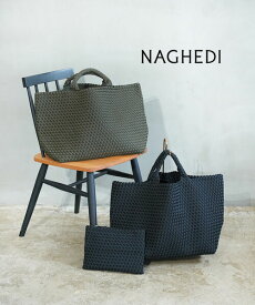 【スーパーセール期間中ポイント10倍】ナゲディ NAGHEDI トートバッグ バッグ かばん メッシュ 編み込み 大容量 ノートPC 通勤 通学 トラベル 旅行 ポーチ付き・SN03014LD-0442502(レディース)