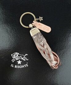 イルビゾンテ IL BISONTE キーホルダー キーリング レザー チャーム 正規品 牛革 本革 メタリック ウィンター ギフト プレゼント ユニセックス・54252310850-0062502(メンズ)(レディース)