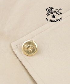 イルビゾンテ IL BISONTE ピンバッジ ピンズ ピンブローチ アクセサリー 正規品 真鍮 イタリア製 ロゴ 金ボタン風 おしゃれ 大人 ギフト プレゼント・411747-0062601(メール便可能商品)[M便 1/5](メンズ)(レディース)
