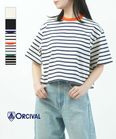 【6/20は10%クーポン&ポイント10倍】【2025年春夏新作】オーチバル・オーシバル ORCIVAL 半袖 Tシャツ ワイド Tシャツ カットソー トップス ゆったり 体型カバー ショート丈 大人 おしゃれ・OR-C0416MSD-0322501(レディース)(JP)