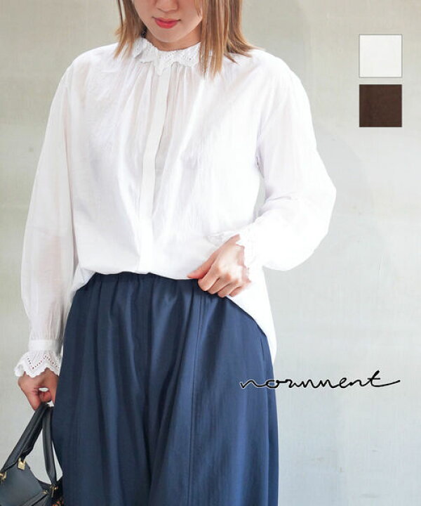楽天市場】【40%OFF】ノーメント normment ブラウス 長袖 シャツ 