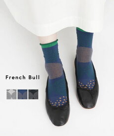 【マラソン期間中ポイント10倍】【2026年春夏新作】フレンチブル French Bull 靴下 くつ下 ソックス クルー丈 クルーソックス ショートソックス 薄手 水玉 柄 かわいい・11-36181-1852601(メール便可能商品)[M便 3/5](レディース)