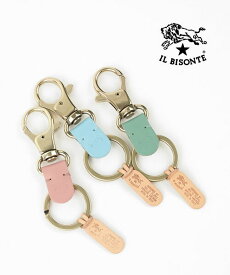イルビゾンテ IL BISONTE キーリング キーホルダー レザー 正規品 本革 本革 ナスカン カラビナ おしゃれ ギフト プレゼント イタリア製・54262305450-0062601(メール便可能商品)[M便 1/5](メンズ)(レディース)
