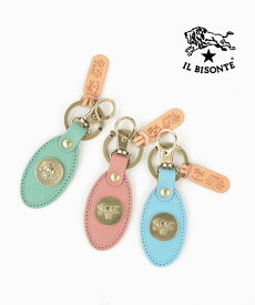 イルビゾンテ IL BISONTE キーリング キーホルダー チャーム レザー 正規品 本革 本革 ナスカン カラビナ かわいい ギフト プレゼント イタリア製・54262305550-0062601(メンズ)(レディース)