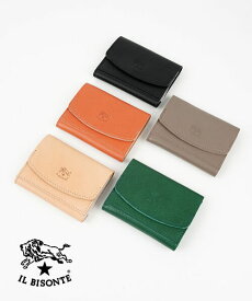 イルビゾンテ IL BISONTE 財布 ミニ財布 二つ折り 正規品 本革 牛革 レザー コンパクト 軽い スリム 薄い 小さい・54262305741-0062601(メンズ)(レディース)