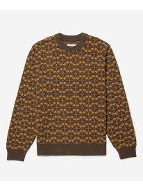 Greg Blockprint Sweater Saturdays NYC サタデーズ　ニューヨークシティ トップス ニット ブラウン ブルー【送料無料】[Rakuten Fashion]