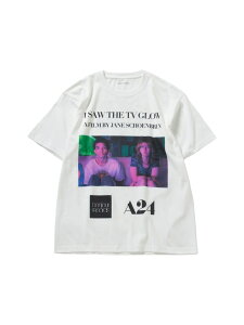 A24 for bonjour records �wI Saw The TV Glow�xExclusive T-shirt bonjour records �{���W���[�����R�[�h �g�b�v�X �J�b�g�\�[�ET�V���c �z���C�g �u���b�N�y���������z[Rakuten Fashion]