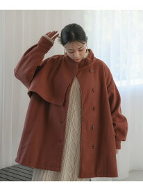 【SALE／20%OFF】【WEB限定】フェイクウールAラインミドル丈コート vis-a-vis ビス ジャケット・アウター その他のジャケット・アウター ブラック ブラウン グリーン オレンジ【RBA_E】【送料無料】[Rakuten Fashion]