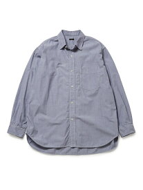 【WILD LIFE TAILOR】ワッシャードレスシャツ WILD LIFE TAILOR Adam et Rope' アダムエロペ トップス シャツ・ブラウス ホワイト ネイビー ブルー【送料無料】[Rakuten Fashion]