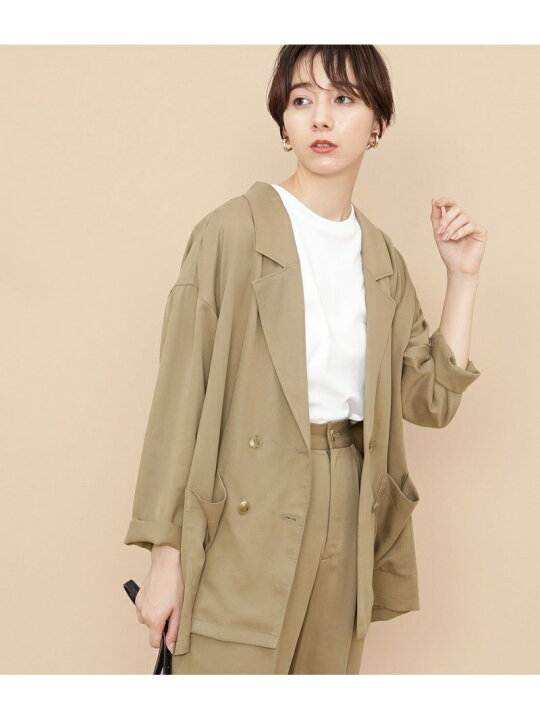 楽天市場】【SALE／40%OFF】テンセルオープンカラージャケット ADAM ET 