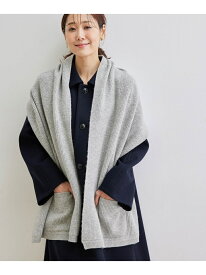 【SALE／57%OFF】ベスト風ビッグマフラー ROPE' PICNIC PASSAGE ロペピクニック ファッション雑貨 マフラー・ストール・ネックウォーマー グレー ホワイト【RBA_E】[Rakuten Fashion]