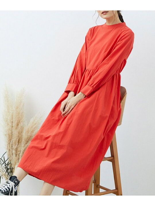 楽天市場 Sale 49 Off スタンドネックワンピース Rope Picnic ロペピクニック ワンピース ワンピースその他 レッド ベージュ Rba E Rakuten Fashion J Adore Jun Online