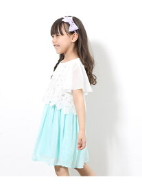 【SALE／52%OFF】【ROPE' PICNIC KIDS】レースドッキングワンピース ROPE' PICNIC ロペピクニック ワンピース・ドレス ワンピース グリーン ネイビー【RBA_E】[Rakuten Fashion]