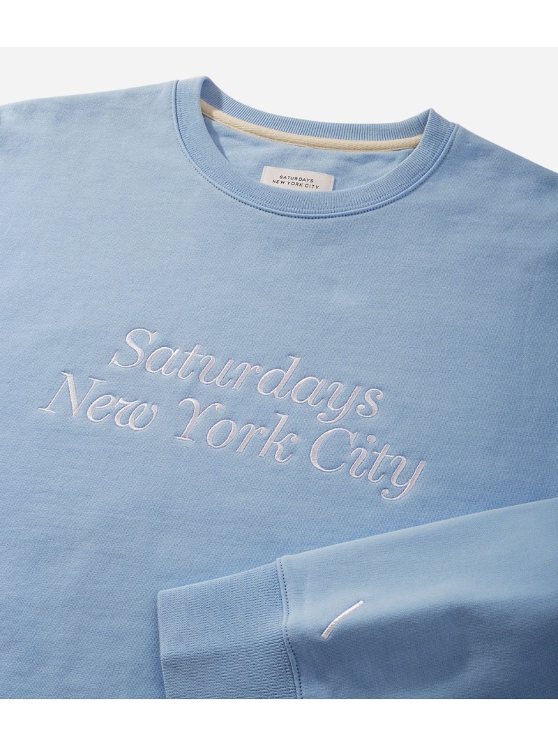 【SALE／30%OFF】Bowery Headline Crew SATURDAYS NYC サタデーズ　ニューヨークシティ カットソー スウェット  ブラック グレー ブルー【RBA_E】【送料無料】[Rakuten Fashion] | J’aDoRe JUN ONLINE