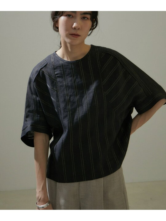楽天市場】【WEB限定】ドビーラメストライプブラウス/24SS SALON adam 