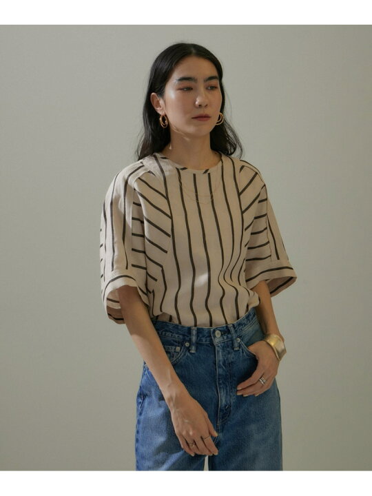 楽天市場】【WEB限定】ドビーラメストライプブラウス/24SS SALON adam 