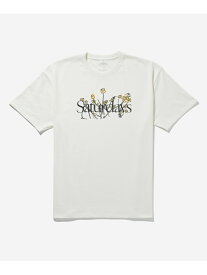 【SALE／50%OFF】Saturdays Summer Floral Relaxed Tee Saturdays NYC サタデーズ　ニューヨークシティ トップス カットソー・Tシャツ ホワイト ネイビー【RBA_E】[Rakuten Fashion]