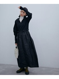 【2WAY】タフタドッキングワンピース ADAM ET ROPE' FEMME アダムエロペ ワンピース・ドレス ワンピース ブラック ホワイト【送料無料】[Rakuten Fashion]