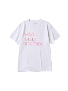 LOST GIRLS BOOKS for bonjour records BIG LOGO S/S Tee - ���X�g�K�[���Y�u�b�N�X �G�N�X�N���[�V�u T�V�� bonjour records �{���W���[�����R�[�h �g�b�v�X �J�b�g�\�[�ET�V���c �z���C�g �s���N�y���������z[Rak
