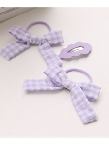 �ySALE�^20%OFF�z�`�F�b�N�����{���S��*�w�A�s���Z�b�g ROPE' PICNIC KIDS ���y�s�N�j�b�N �w�A�A�N�Z�T���[ �w�A�S�� �s���N �u���[ �p�[�v���yRBA_E�z[Rakuten Fashion]