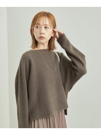 【SALE／33%OFF】FOX混ニットプルオーバー ROPE' PICNIC ロペピクニック トップス ニット グレー ホワイト ブルー【RBA_E】【送料無料】[Rakuten Fashion]