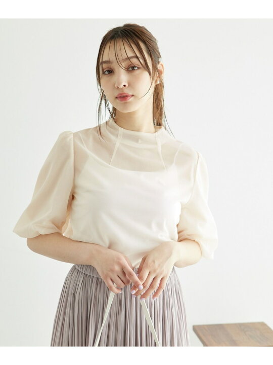 楽天市場】【SALE／50%OFF】袖ボリュームブライトシアーブラウス ROPE 