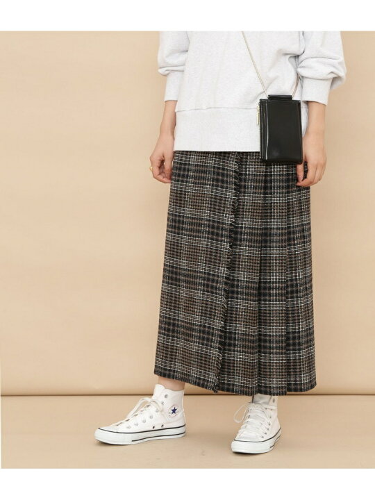 楽天市場】【SALE／60%OFF】LOVAT チェックラップスカート ADAM ET 