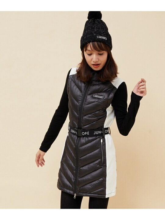 楽天市場】【SALE／40%OFF】【撥水】ロゴベルト付きダウンワンピース 
