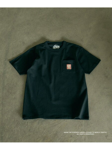 The Strokes for bonjour records S/S pocket Tee ザ・ストロークス オフィシャル ポケットTシャツ bonjour records ボンジュールレコード トップス カットソー・Tシャツ ブラック ホワイト【送料無料】[Rakuten Fashion]