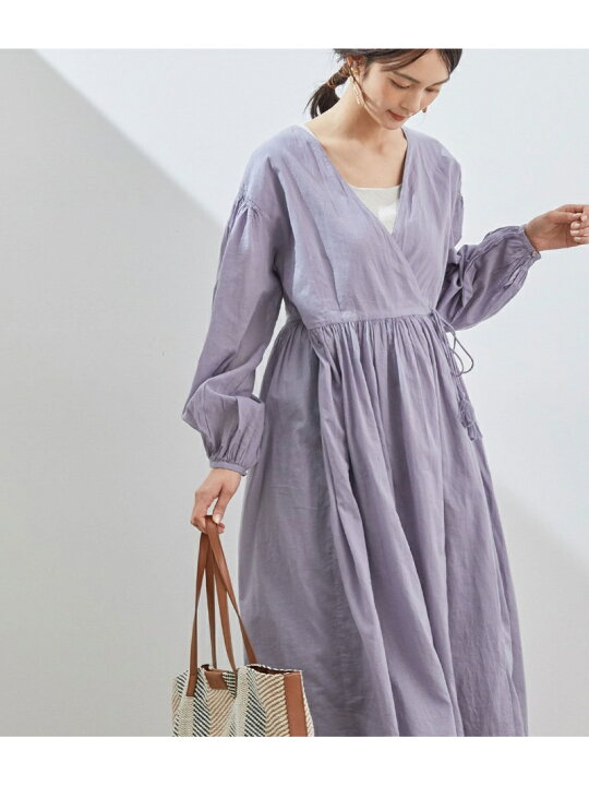 楽天市場 Sale 36 Off インド綿カシュクールワンピース Rope Picnic ロペピクニック ワンピース ワンピースその他 パープル ブラック ブラウン レッド Rba E Rakuten Fashion J Adore Jun Online