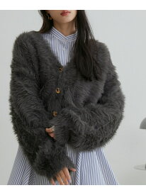 【SALE／30%OFF】ラビットタッチカーディガン VIS ビス トップス カーディガン グレー ホワイト グリーン ピンク【RBA_E】[Rakuten Fashion]