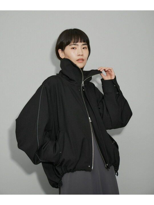 楽天市場】【WEB限定】2WAYシルエットミドル丈スタンドカラーブルゾン 