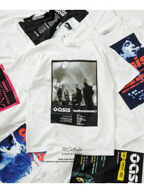 【oasis 10Culture / ADAM ET ROPE'】Tour Poster Design TSH ADAM ET ROPE' HOMME アダムエロペ トップス カットソー・Tシャツ ブラック グレー ホワイト【送料無料】[Rakuten Fashion]