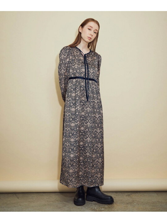 楽天市場 Sale 50 Off 花柄ベロアリボンワンピース Mademoiselle Rope ロペ ワンピース ワンピースその他 ネイビー レッド Rba E 送料無料 Rakuten Fashion J Adore Jun Online
