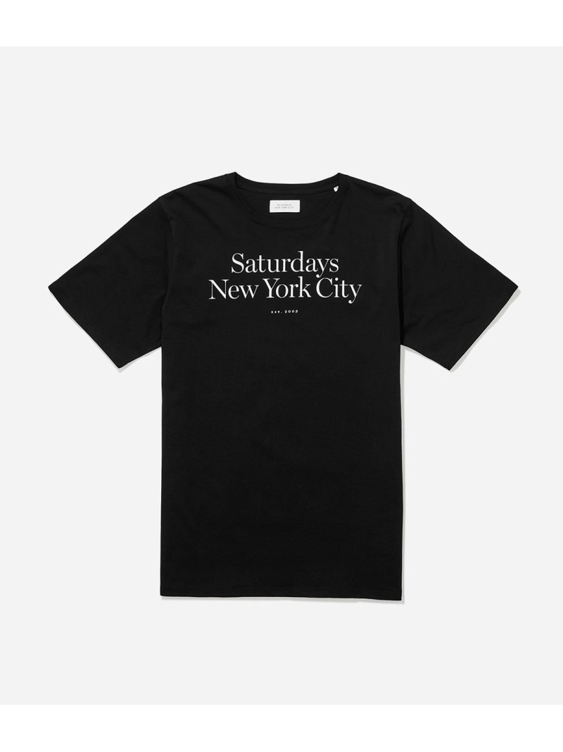 Miller Standard T-Shirt SATURDAYS NYC サタデーズ　ニューヨークシティ トップス その他のトップス ブラック ホワイト ネイビー ピンク[Rakuten Fashion]